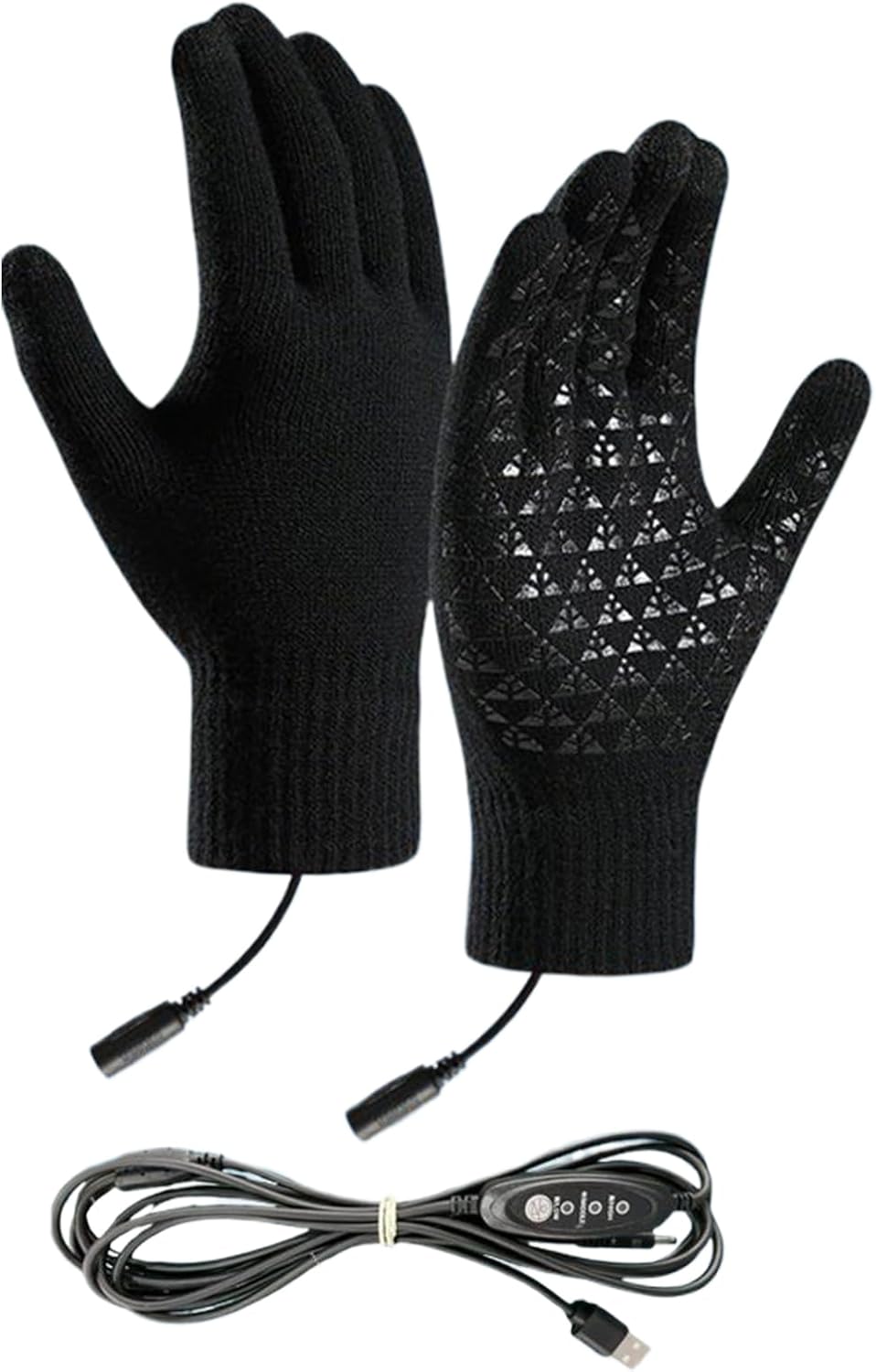 Générique Gants Chauffants Électriques | Gants USB Tactiles pour Écrans - Moufles Chauds Antidérapants 3 Modes pour Temps Froid Course Conduite Pêche - 7
