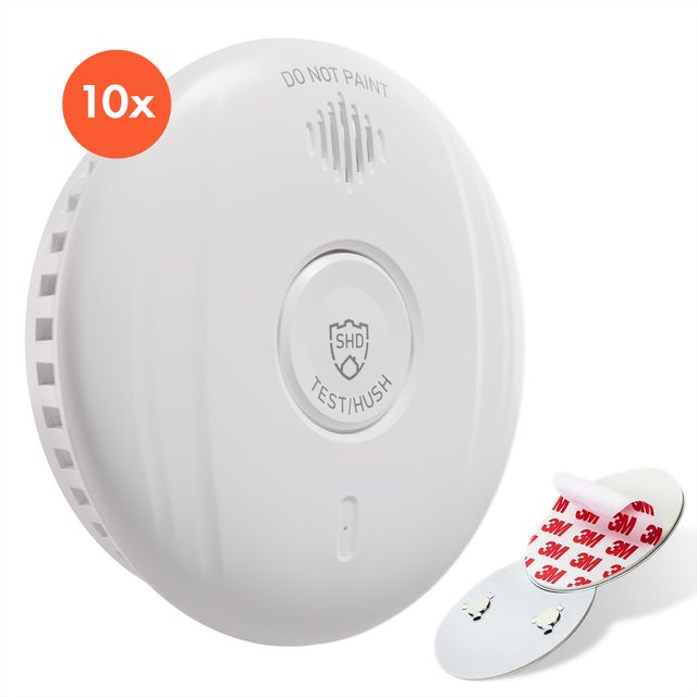 Détecteur De Fumée Hager TG600AL Blanc - Batterie 10 Ans - 85dB