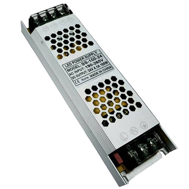 Zasilacz do taśm LED Flat 24V 100W 4,1A 168x53x22mm pasywne chłodzenie MasterLED