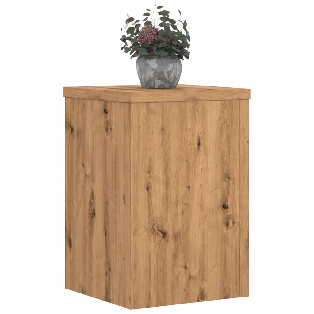Jardinière | Supports pour plantes 2 pcs chêne artisanal bois d'ingénierie CFW48692 - 3