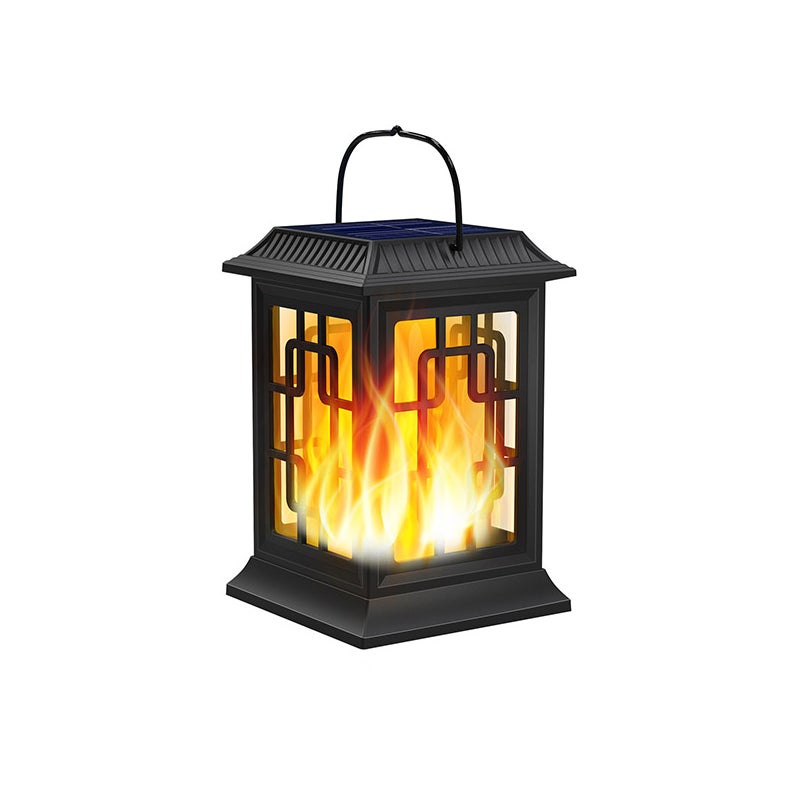 Latarnia pałacowa z płomieniem solarnym przenośne i montowane gruncie oświetlenie krajobrazowe dekoracji trawnika lampka nocna zewnętrzna diodami LED