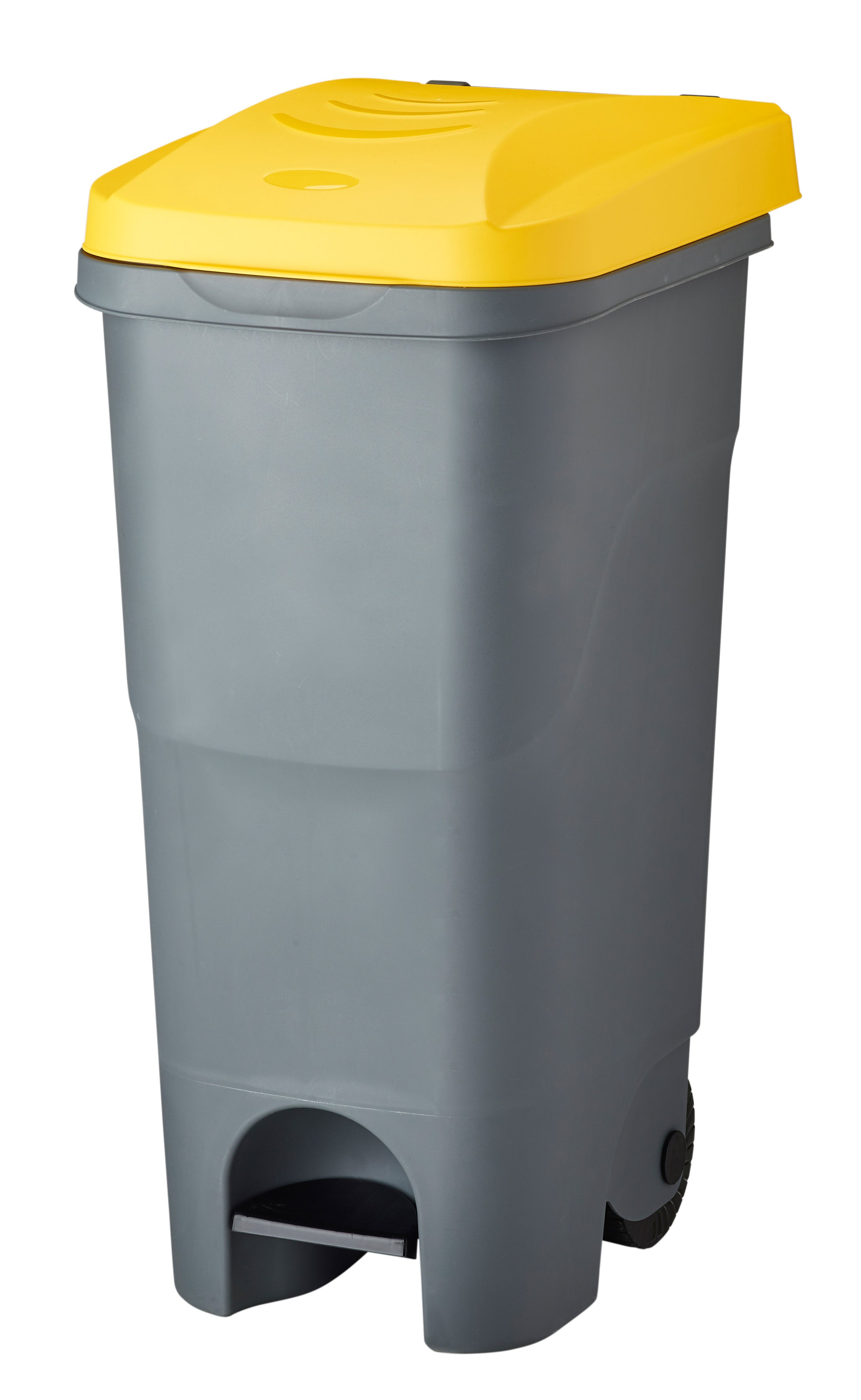 Poubelle mobile à pédale idéal pour le tri 85L ROULY ROSSIGNOL