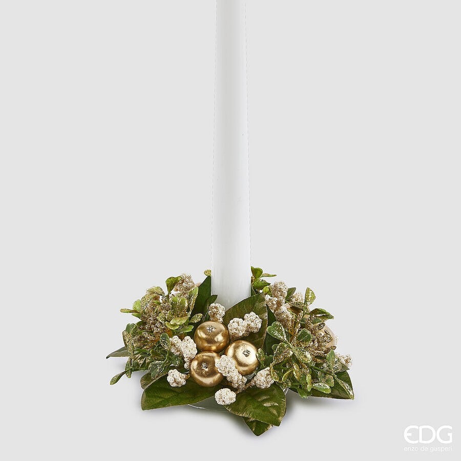 Fink Corona - Portacandela in Metallo nichelato, 36 cm