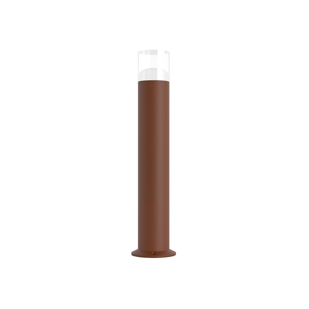 Spot exterior Tura XL 12W 3000K Corten cu LED structurat - lumina treapta cilindrica 180° - Beneito & Faure - Iluminat gradina