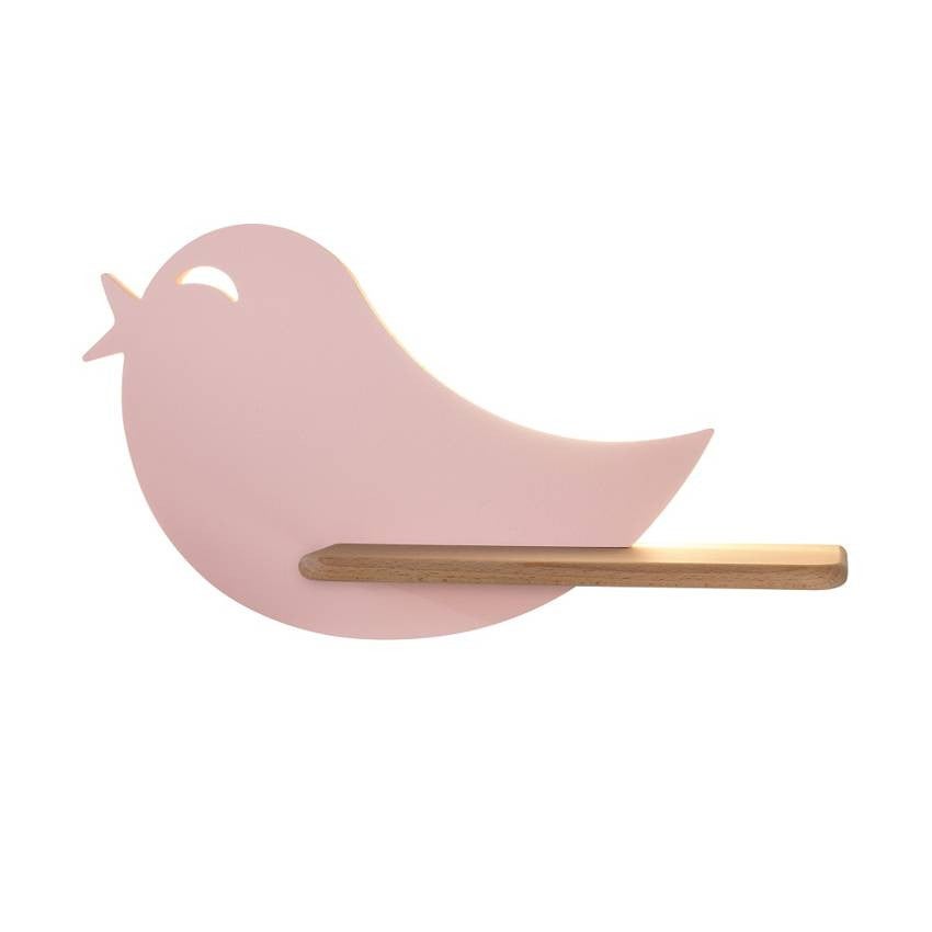 Kinkiet ścienny Bird rożowo-jasne drewno LED 4W 4000K 250lm wym: 21,5 x 40 x 12 cm metal IP20 Candellux