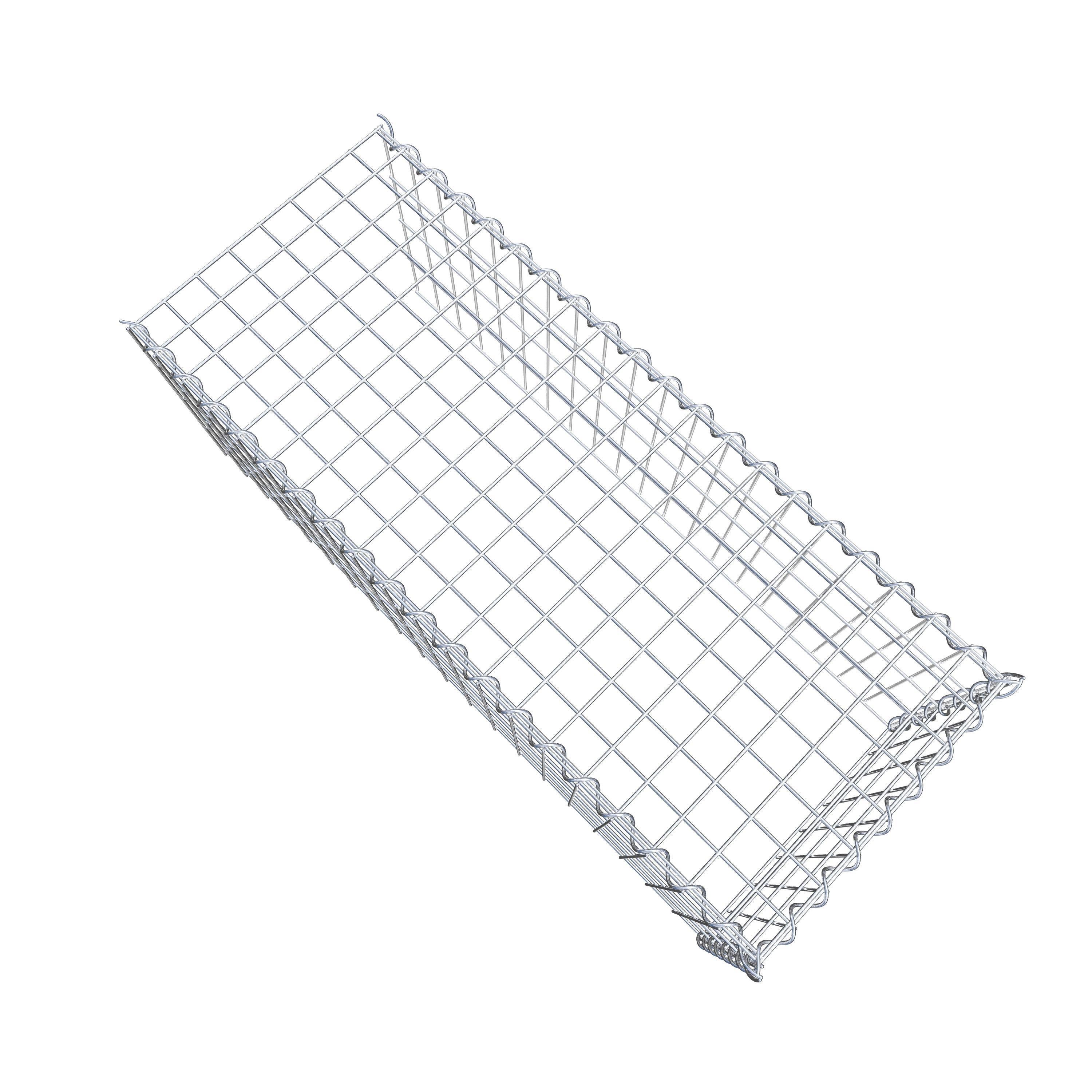 Gavión para ampliar y apilar, 100x40x40cm (LxHxP), malla 5 x 10cm, sin rejilla frontal ni inferior - 5