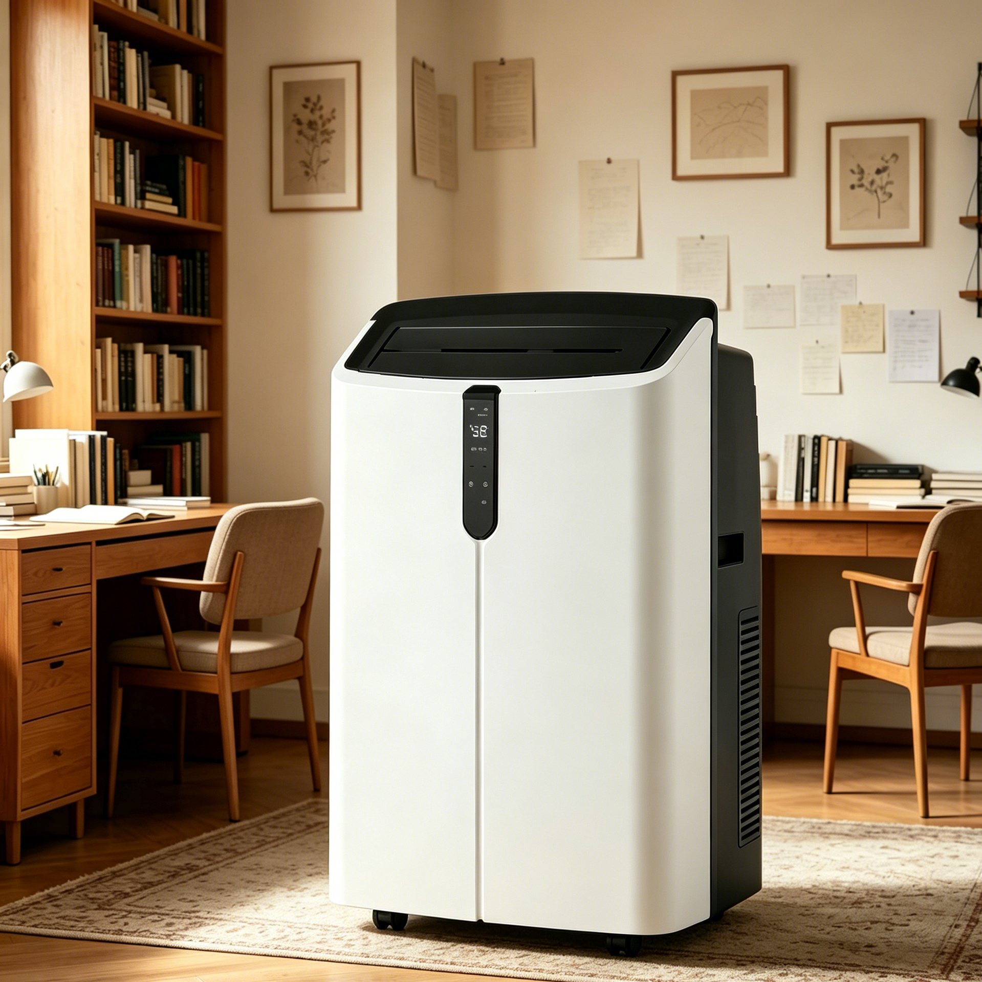 Climatiseur Mobile Silencieux 12000 BTU, 5 en 1 Climatiseur Portable, Refroidissement, Déshumidification, Ventilation, Mode Sommeil, 46,5m² - 5