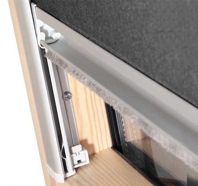 Store occultant pour fenêtre de toit VELUX ® - Ossature grise - Compatible code dimension 804 , U04 , 7 - Gris Anthracite - 5