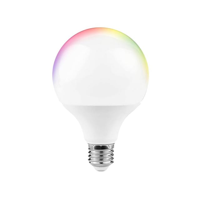 Ampoule LED Connectée Wifi E27 11W G95 RGBW - Unité - SILUMEN