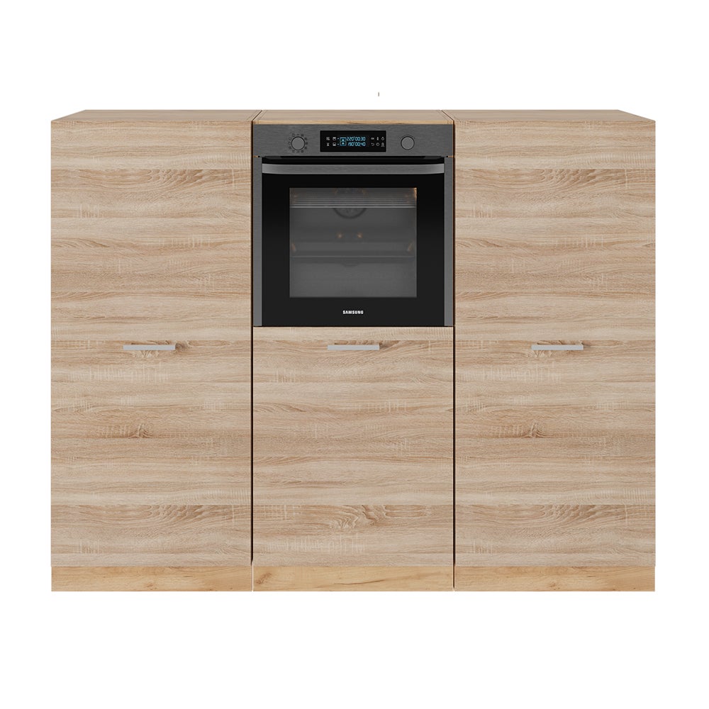 Vicco Blok kuchenny R-Line, Dąb Sonoma/Goldkraft, 180 cm bez blatu roboczego