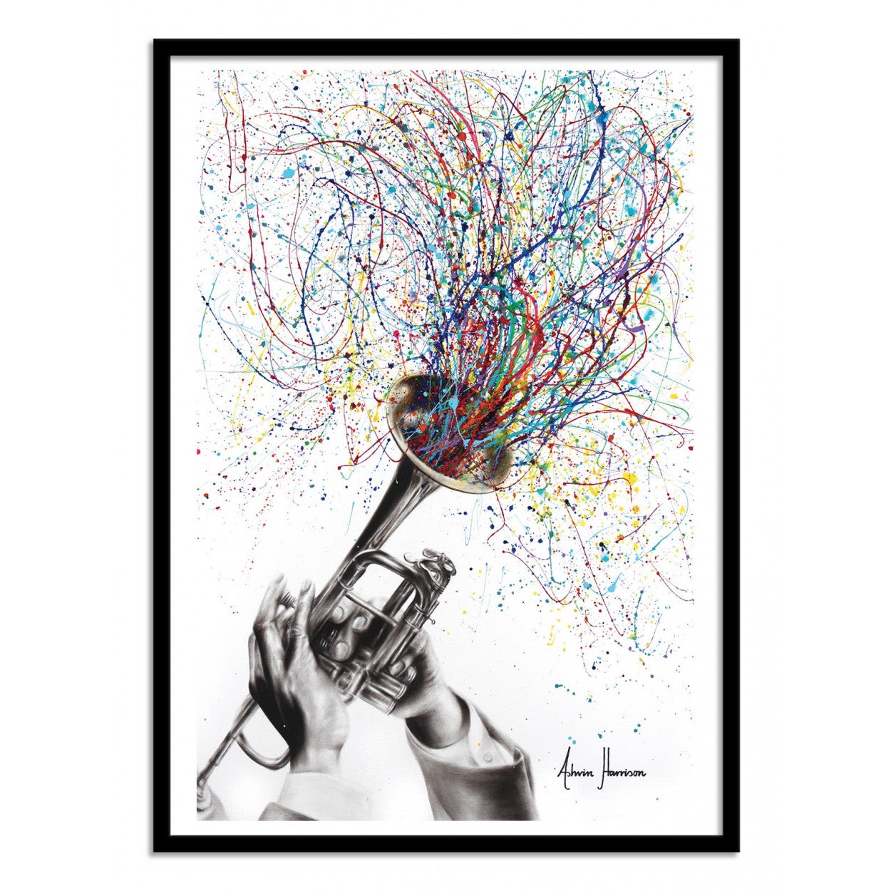 THE ART OF SOUND, Oeuvre sur toile étirée, encadré Noir