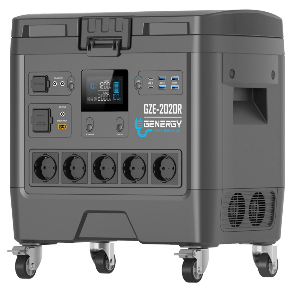 Central eléctrica Genergy GZE-2020R + 1 bateria, 1953WH/2000W - 2