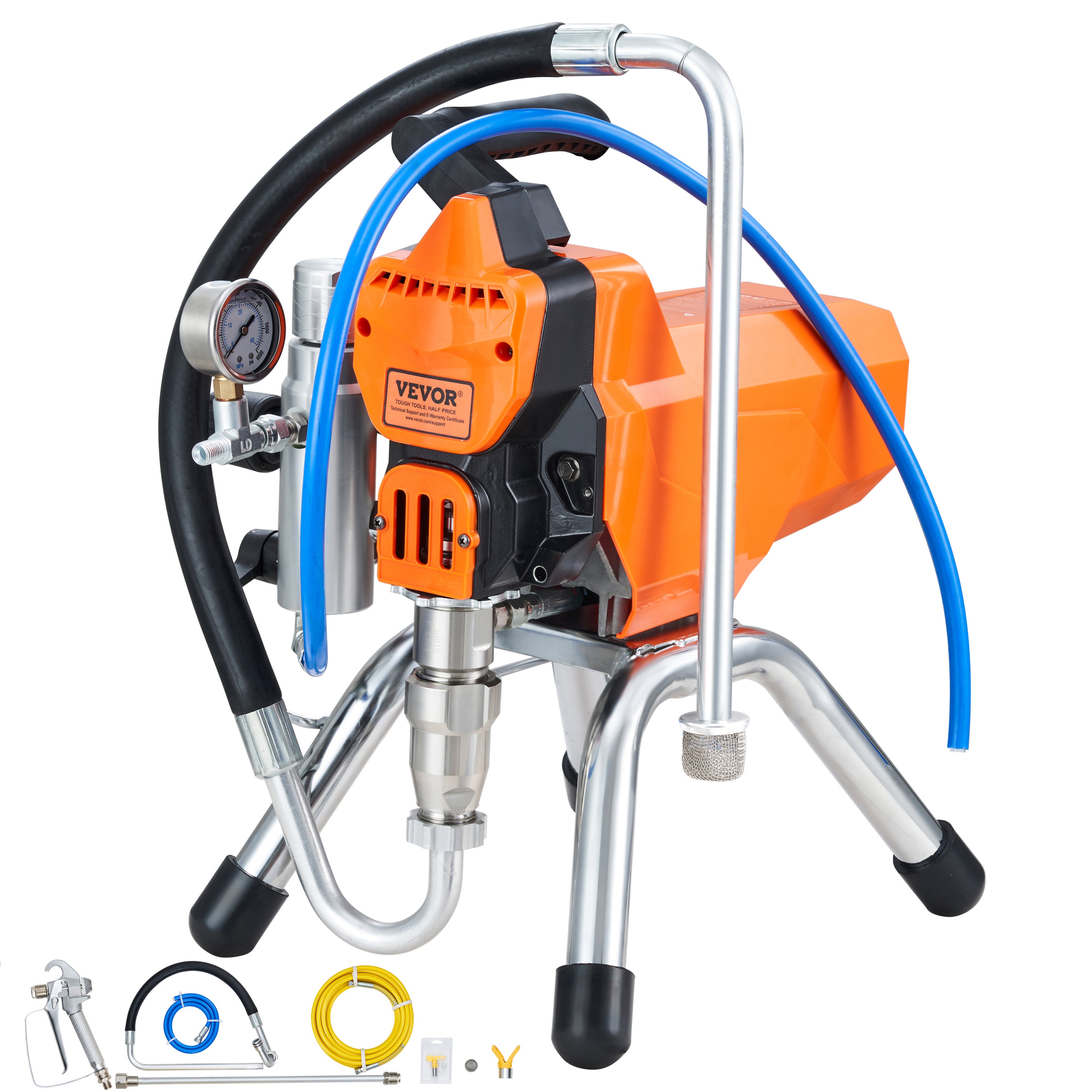 Wysokociśnieniowy pistolet natryskowy z pistoletem natryskowym o mocy 2200 W VEVOR - 8