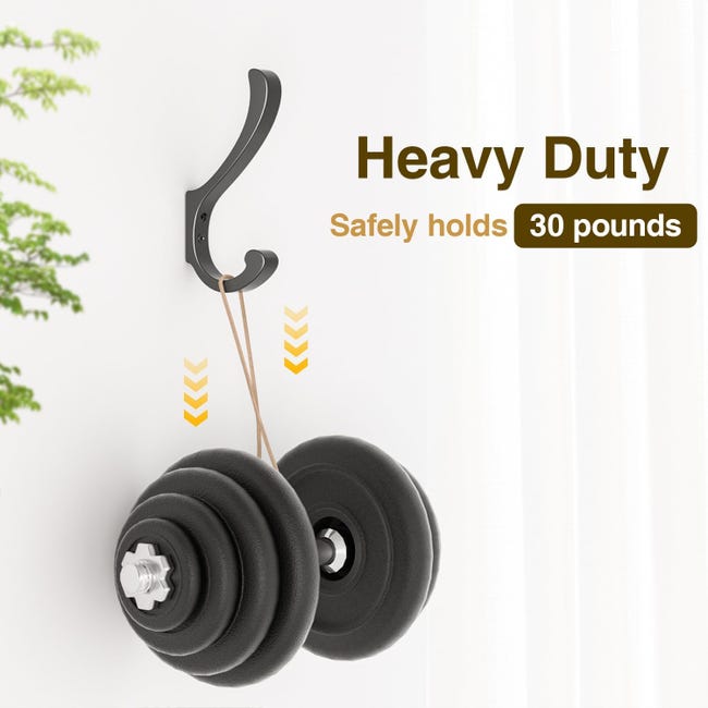 HORREX 2 Pezzi Ganci Appendiabiti, 90° Attaccapanni da Parete, Appendi Abiti per Muro, Alluminio Resistente Attaccapanni da Porta per Appendere Cucina, Bagno, Giacche, Borse con Viti HORREX 2 Pezzi Ganci Appendiabiti, 90° Attaccapanni da Parete, Appendi Abiti per Muro, Alluminio Resistente Attaccapanni da Porta per Appendere Cucina, Bagno, Giacche, Borse con Viti