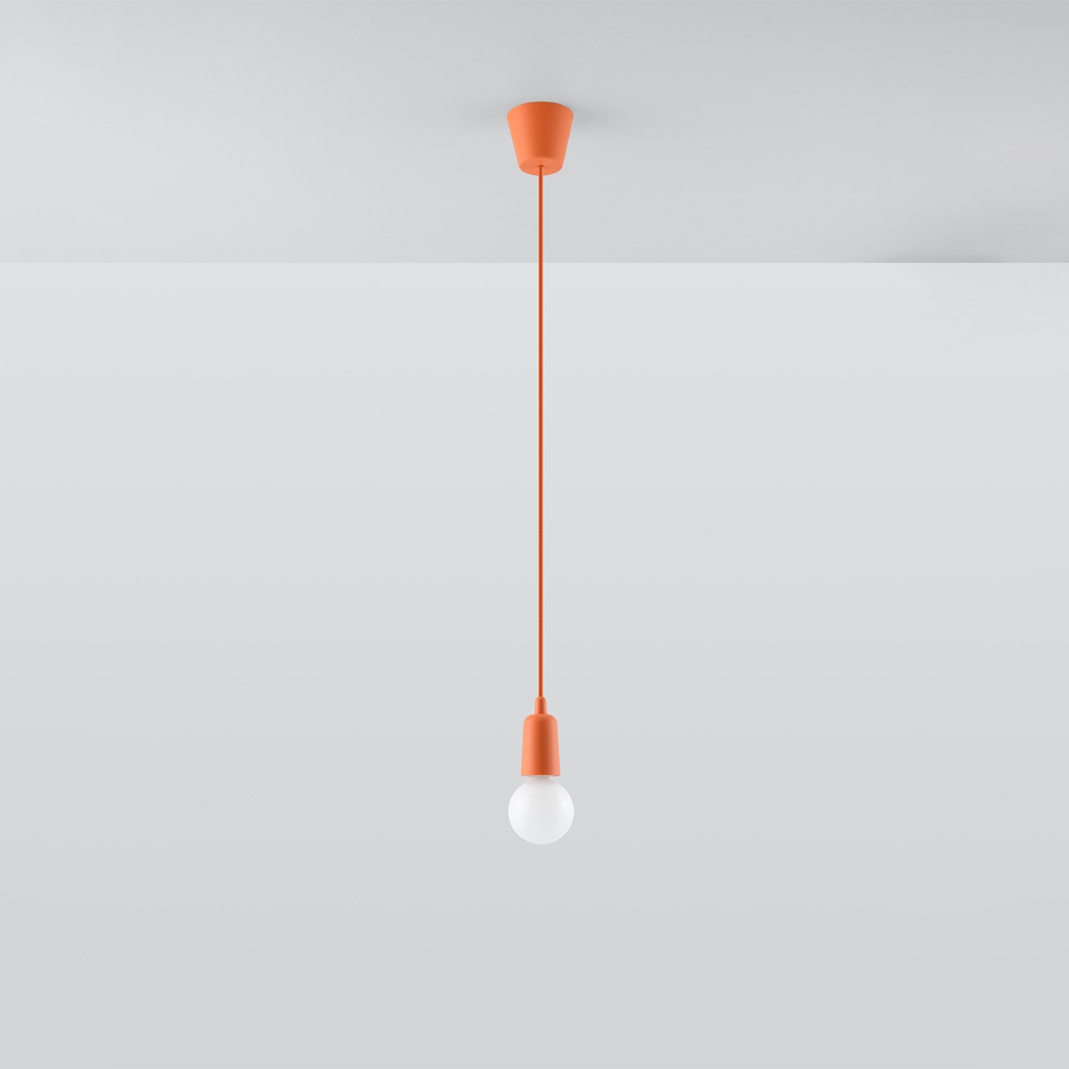 Lampa wisząca ASTIS 1 pomarańczowy LED 4000K - 9x9x90cm Sollux