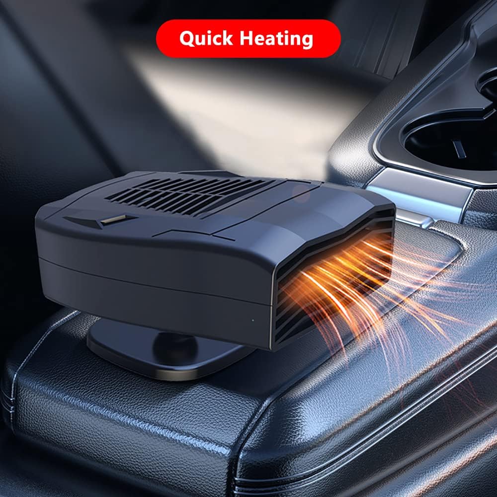 Przenośny ogrzewacz samochodowy, odmrażacz szyby przedniej, odmrażacz szyb, regulowany w zakresie 360°, 12 V - 6