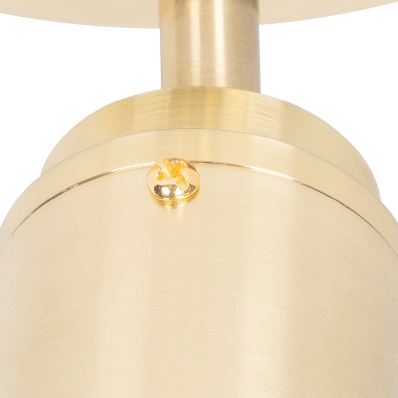 Qazqa spot de plafond - Ducha - doré/laiton, gu10, max. 35w, 10cm, rond, IP44, idéal pour le salon, la cuisine et - 8