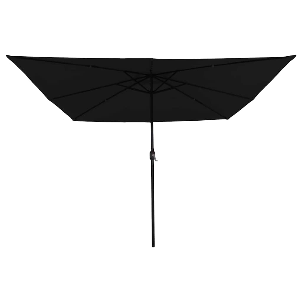 Parasol de jardin Noir 295 x 295 x 245 cm Polyester et Acier - 4