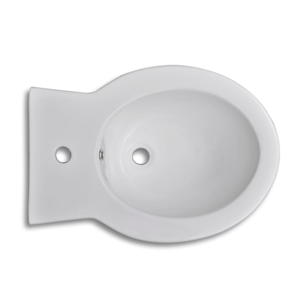 Bidet rond Céramique haute qualité Blanc vidaXL - 8