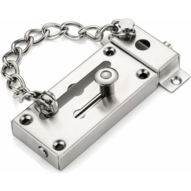 Joyangy - 4 Chiavistelli In Acciaio Inox Nero 7,6 Cm Per Cancelli, Armadi E Cassetti, Con Viti