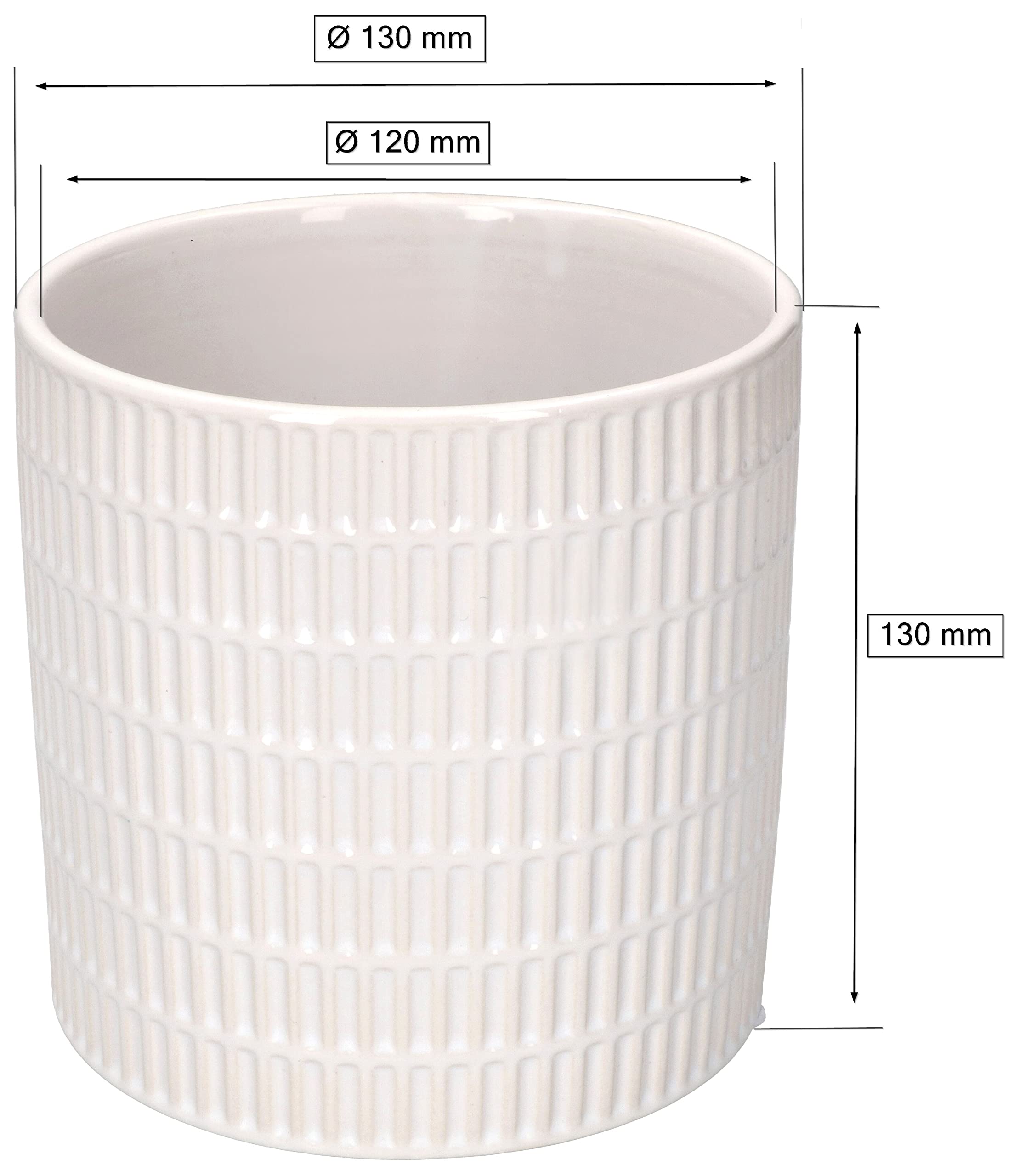 Doniczka szkliwiona fi12 donica osłonka ceramiczna - KOTARBAU - 2