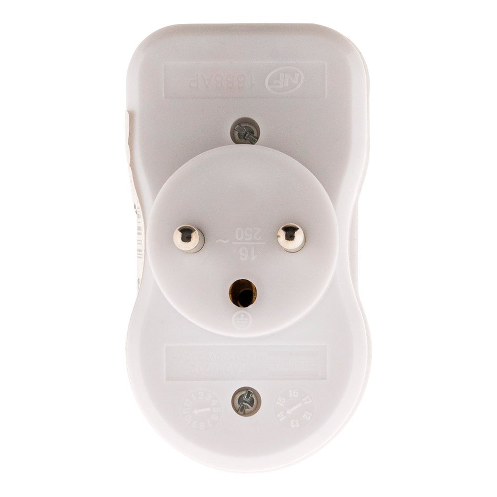 Multiprise triplite 2P 6A + 2P+T 16A façade - Zenitech - 6
