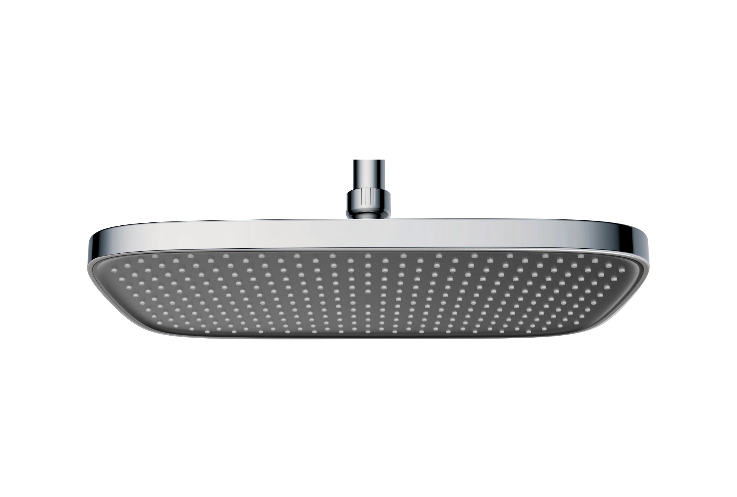 Bernstein Deszczownica D2201E 30x21 cm system antywapienny chrom/czarny mat