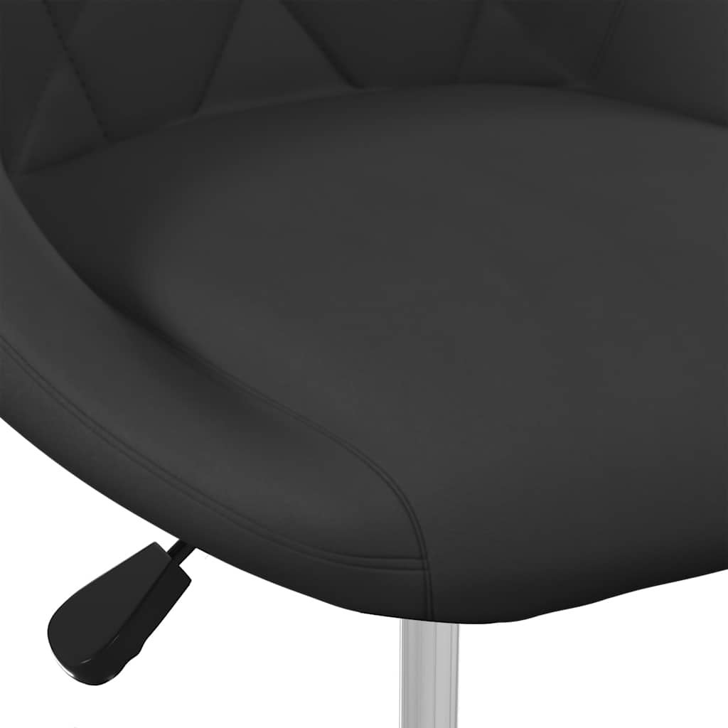 Chaises pivotantes à manger lot de 2 Noir Velours vidaXL - 8