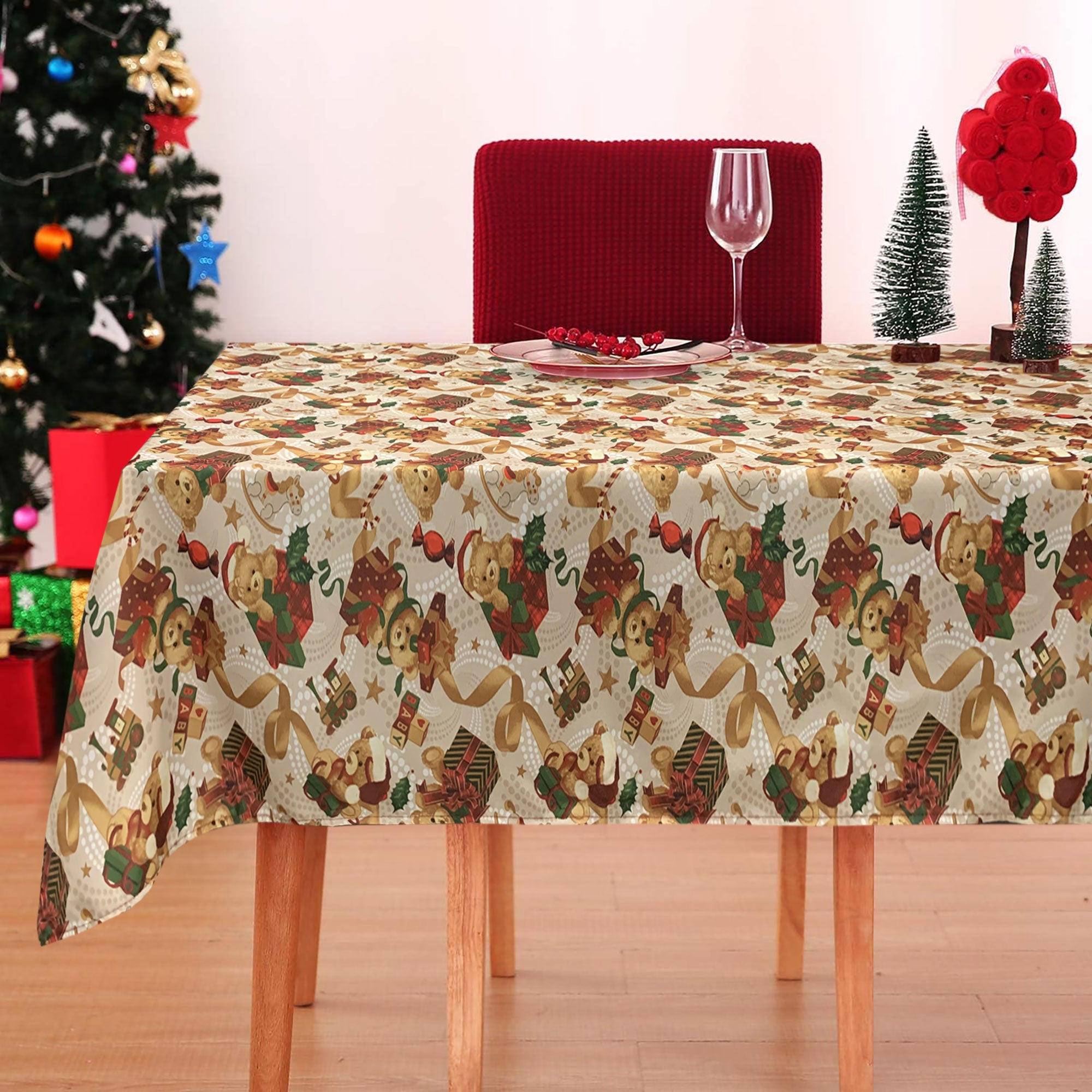 Tovaglia Natalizia Salotto/Cucina Tessuto Miros Made Italy Dis Tartan Verde Rp Misura90x90coloretartan Verde 89466011