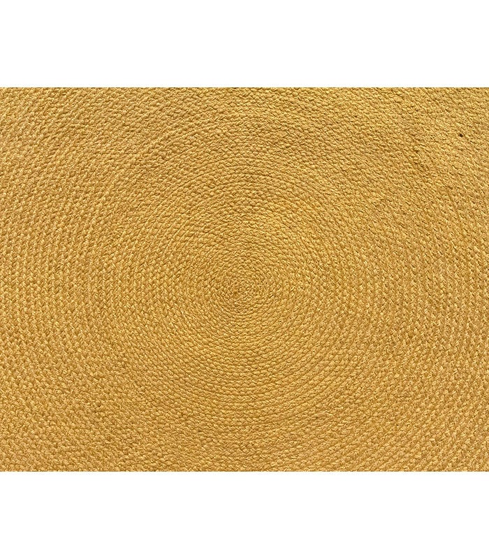 Hamid - Alfombra para interior y exterior Nansa Ocre Redondo 120x120 - 4