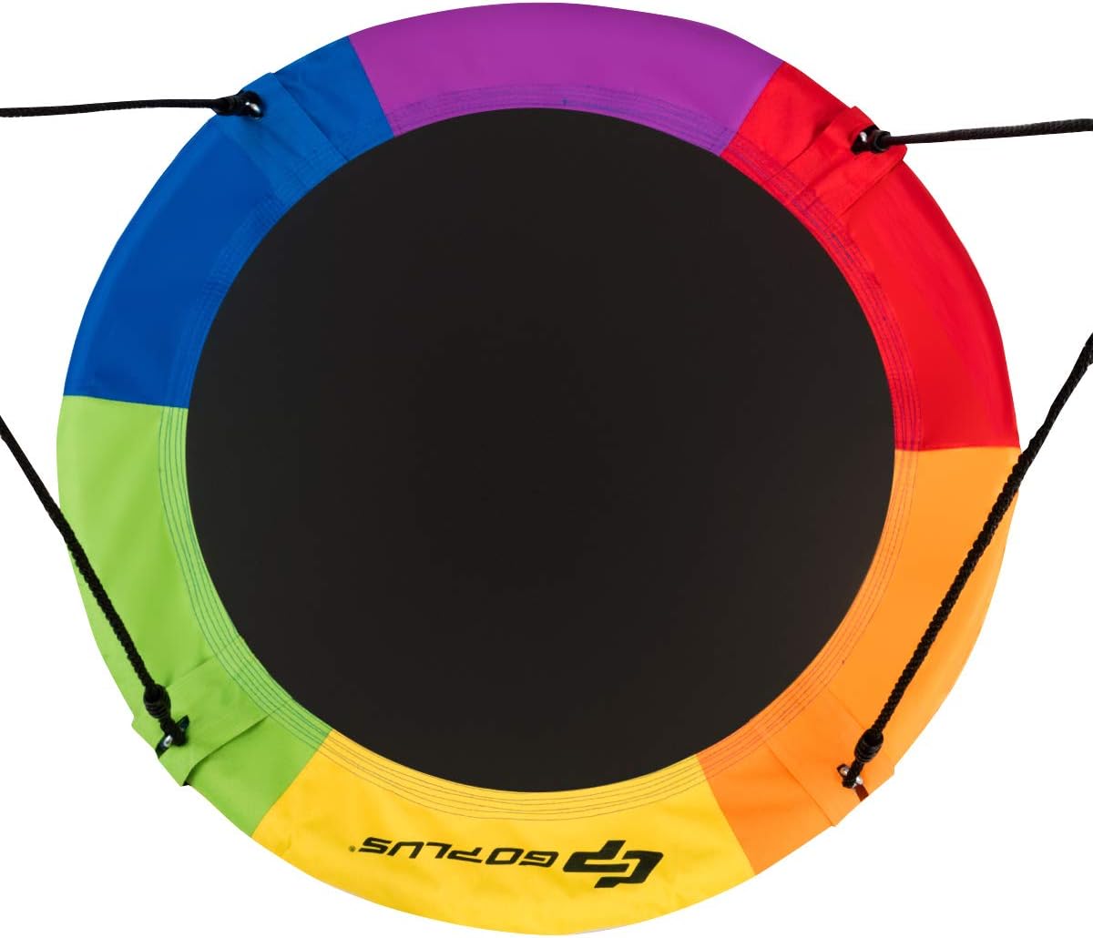 Balançoire nid d’oiseau rond 100cm de diamètre avec sangle de suspension charge 150 kg multicolore - 6