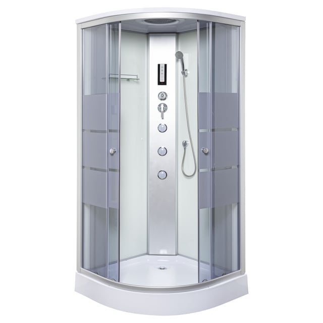 Kabina prysznicowa z hydromasażem Lisa WH 90x90 biała KERRA