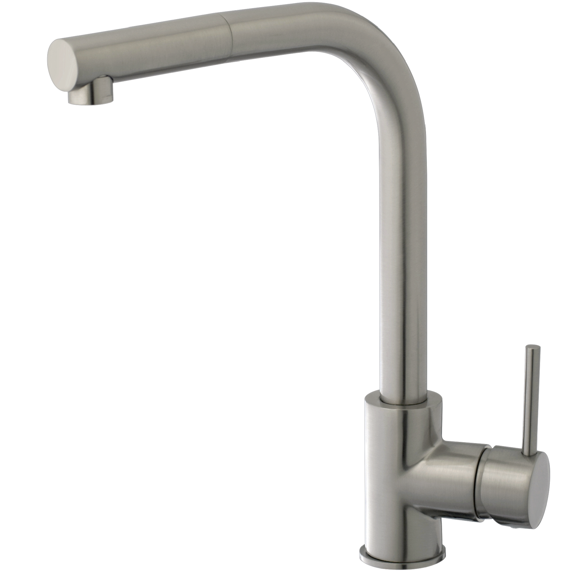 Kiwo bateria zlewozmywakowa z wyciąganą wylewką, stylizowana na stal nierdzewną