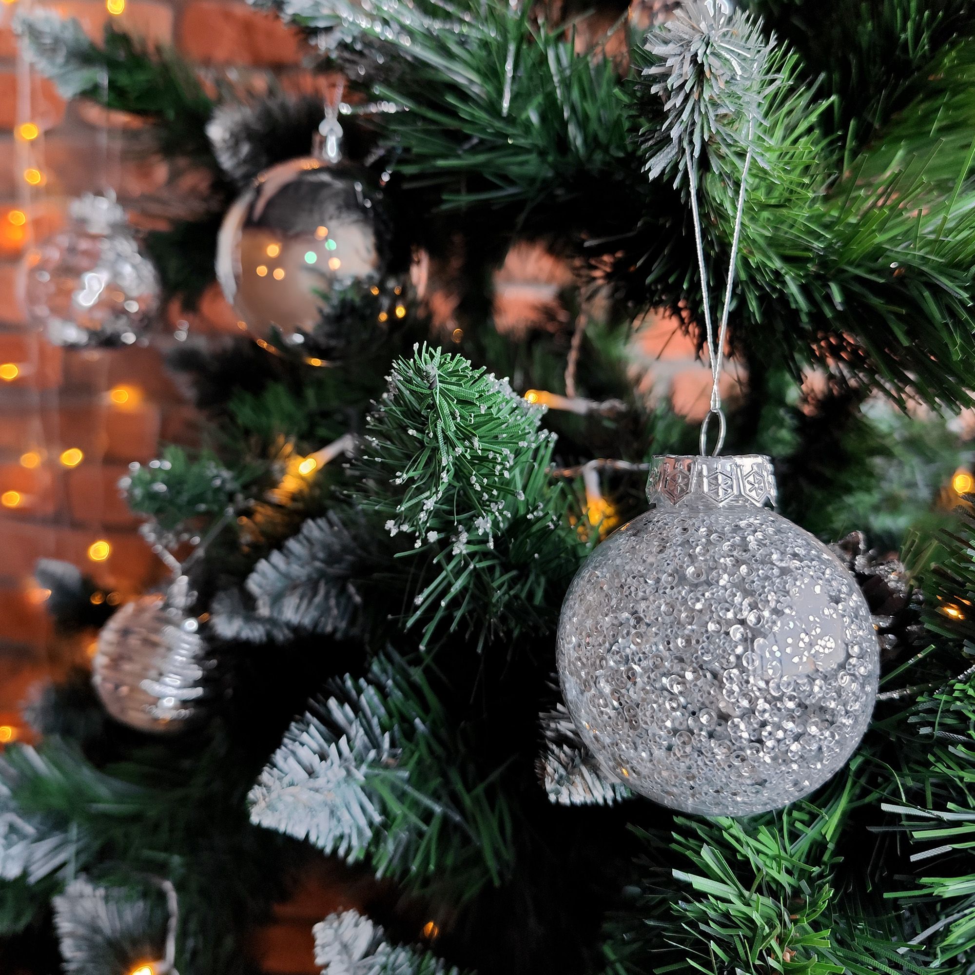 BOLAS DE NATAL SYSD1688-064 30SZT GREY - 2