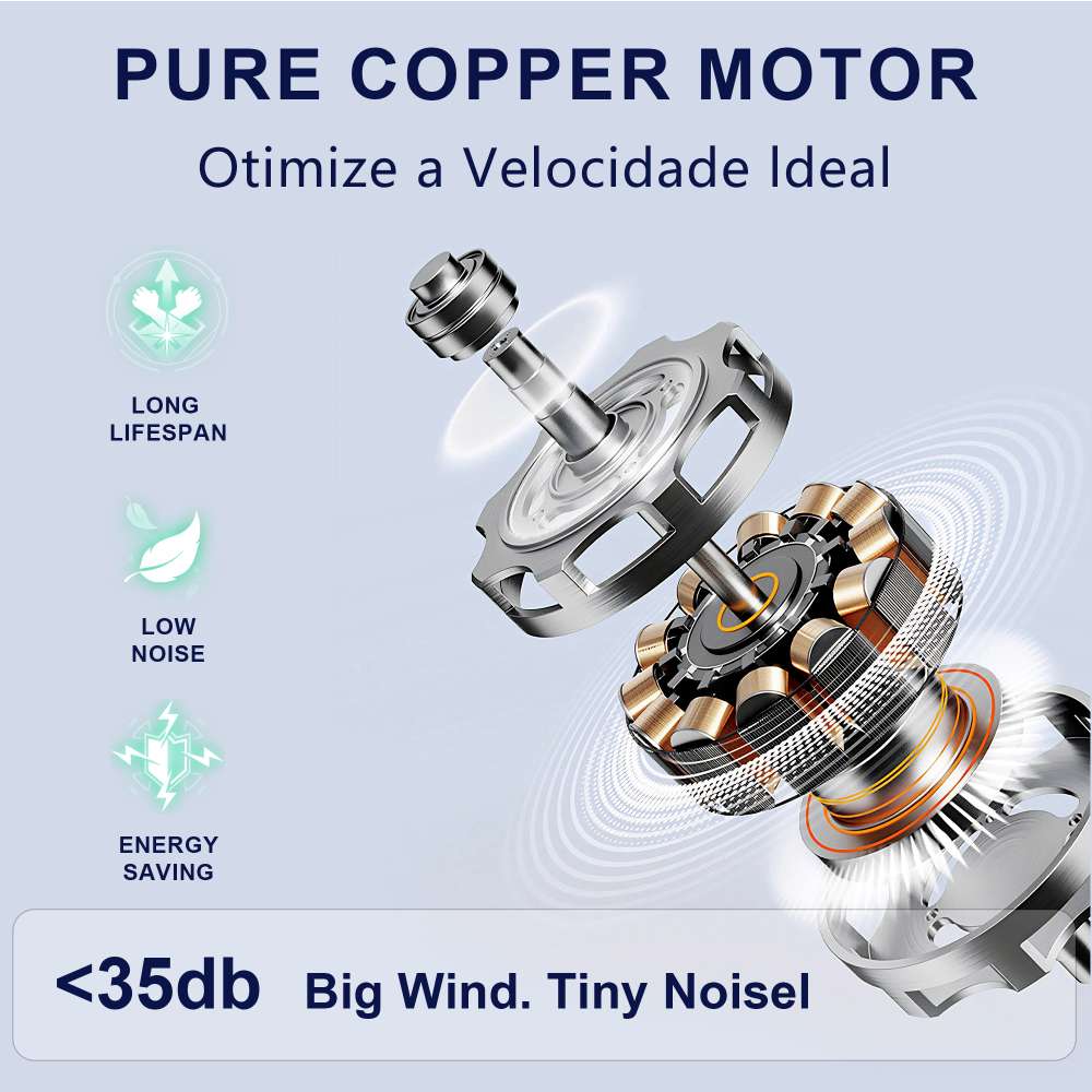 Ventilateur de plafond moderne de 106 cm en bois naturel, moteur DC silencieux, bruit inférieur à 35 dB, installation au plafond, pour salon - 6