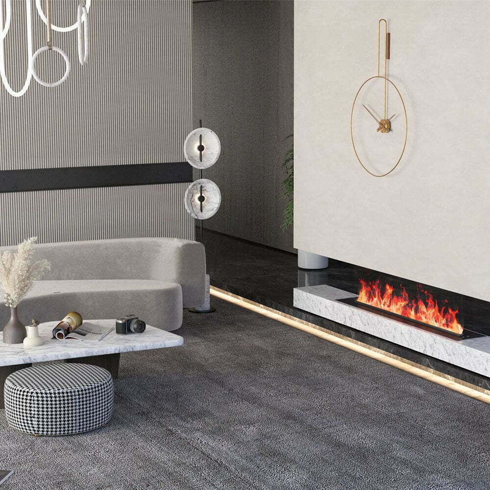 Insert cheminée électrique 3D à vapeur d'eau, Led, avec App, ElectricSun MISTique XXL 200 cm - 4
