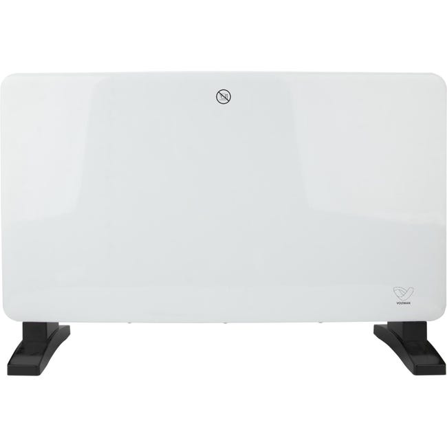Radiateur soufflant céramique - 1200/2000 W - réglable - blanc Radiateur soufflant céramique - 1200/2000 W - réglable - blanc
