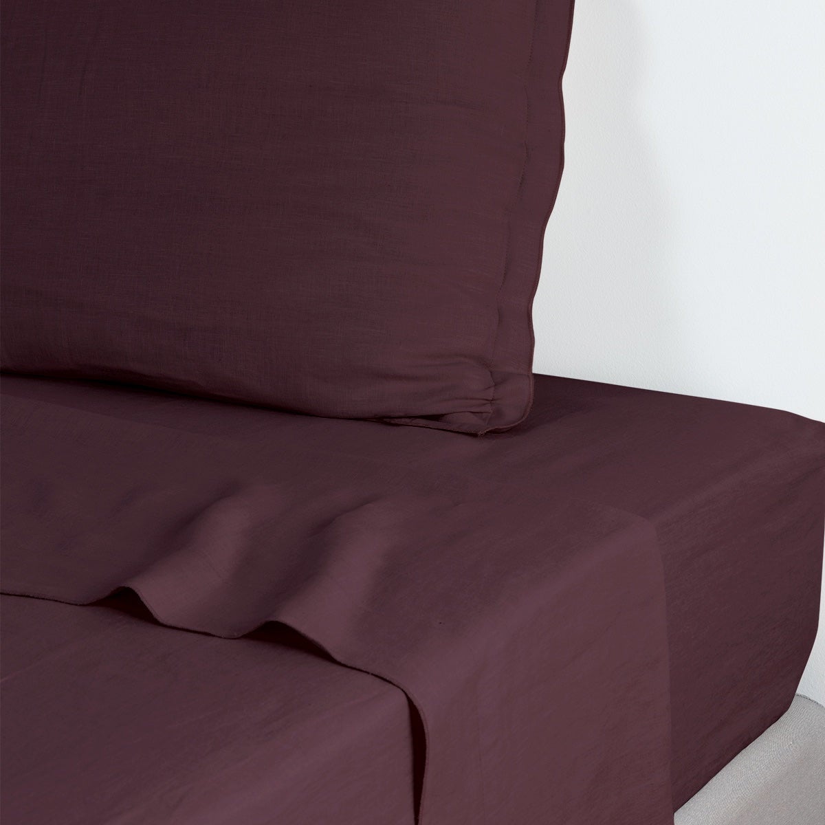 THAA - Drap Plat 240 x 300 - Lin Lavé Blanc - Déco Chambre THAA - Drap Plat 240 x 300 - Lin Lavé Blanc - Déco Chambre