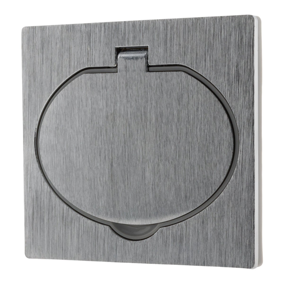 Prise de sol 16A Schuko alu brossé - IP44 + boîte installation - Zenitech - 5