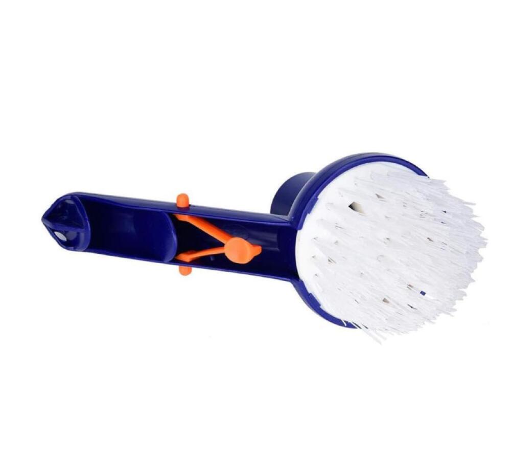 Brosse de nettoyage de fond de piscine, outils de nettoyage de piscine à tête ronde - 4
