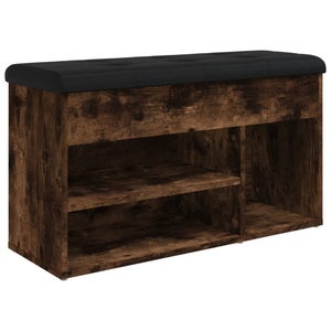 VIDAXL - Panca Porta Scarpe Bianco Lucido 102x35x55 Cm Legno