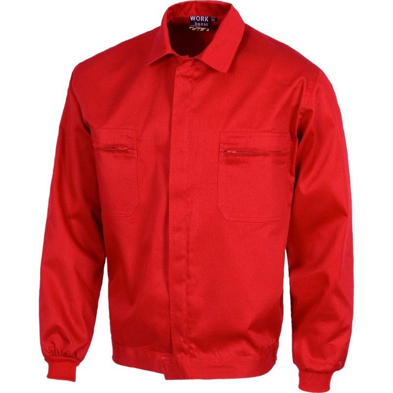 Cazadora básica con cierre de cremallera de nylon oculta WORKTEAM B1102 ...