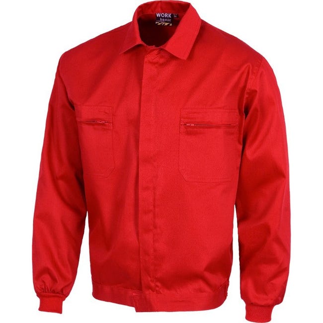 Cazadora básica con cierre de cremallera de nylon oculta WORKTEAM B1102 ...