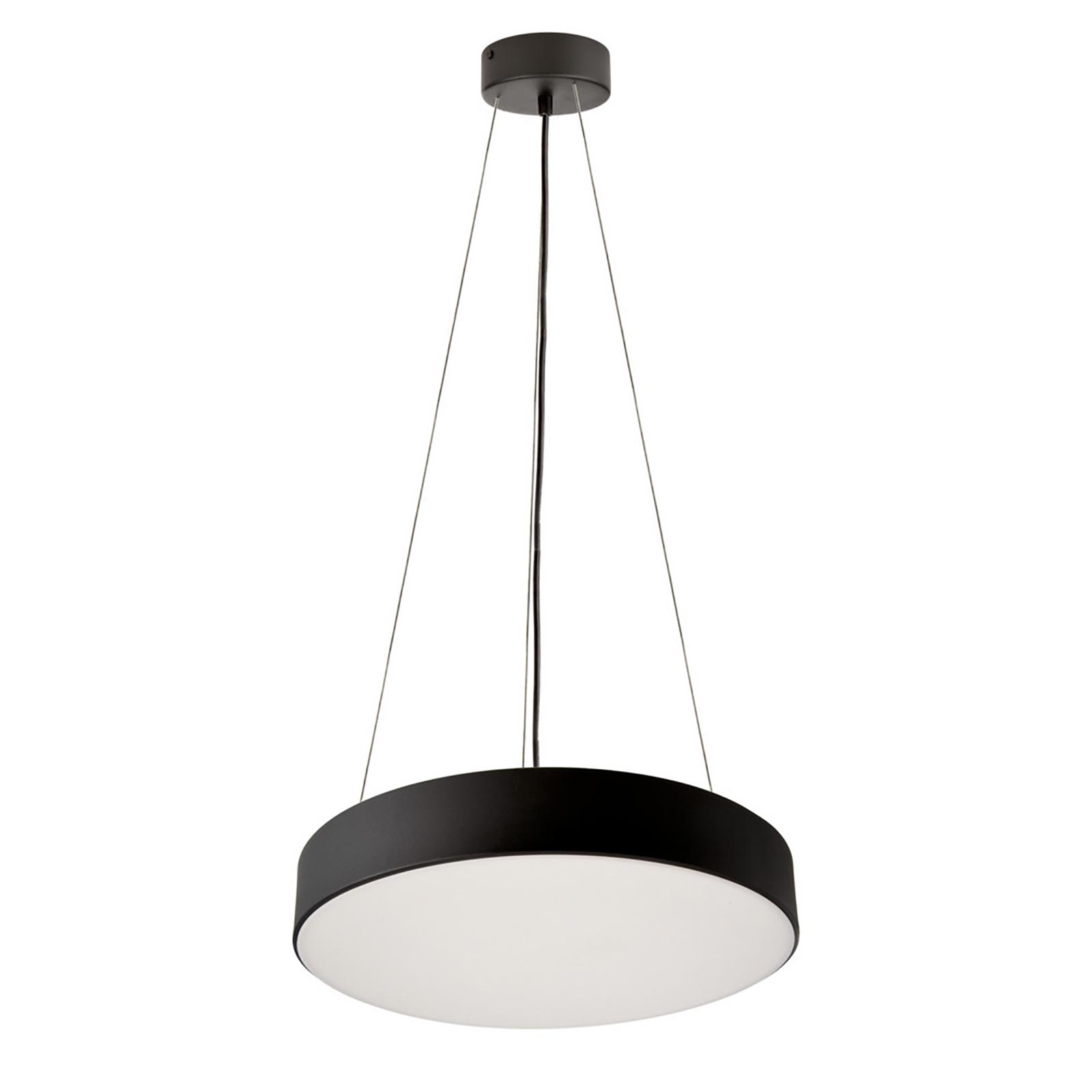 MENKAR 400 Ściemnialna lampa wisząca 40cm LED 43W UP DOWN nowoczesne zawieszenie 2 temperatury światła biuro kuchnia stół 230V BLACK