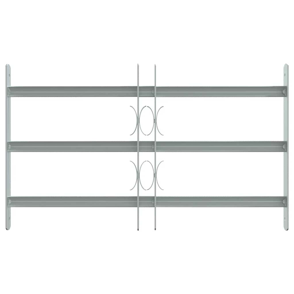 Grate per Finestre Regolabili 3 Barre Trasversali 500-650 mm vidaXL - 4