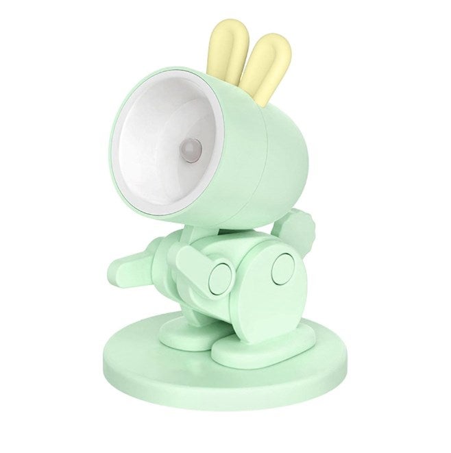 Mini lampka nocna królik, lampka nocna do czytania z magnetyczną podstawą, innowacyjny design, prezent dla dzieci i studentów