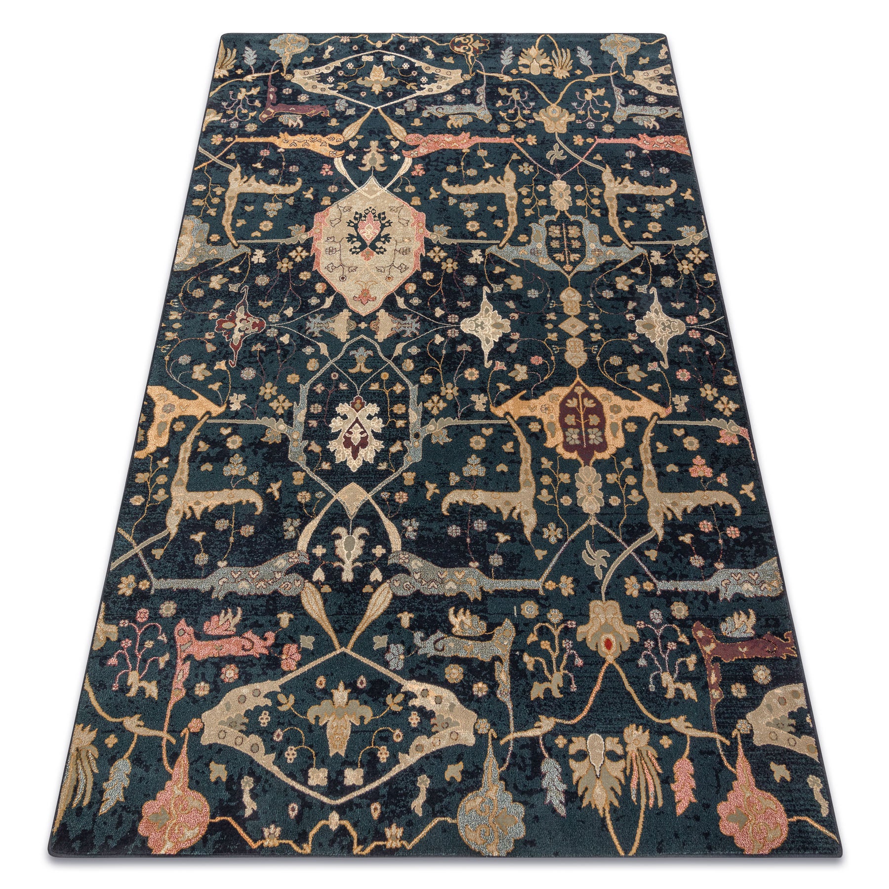 Dywan wełniany POLONIA Persej orientalny granat 170x235 cm