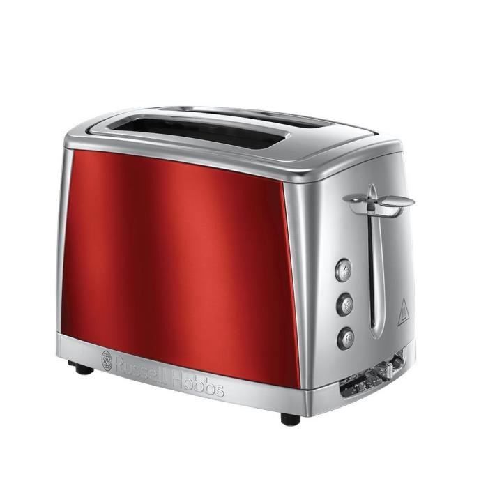 RUSSELL HOBBS 23220-56 -Toaster Luna - Technologie Fast Toast - Rouge ...