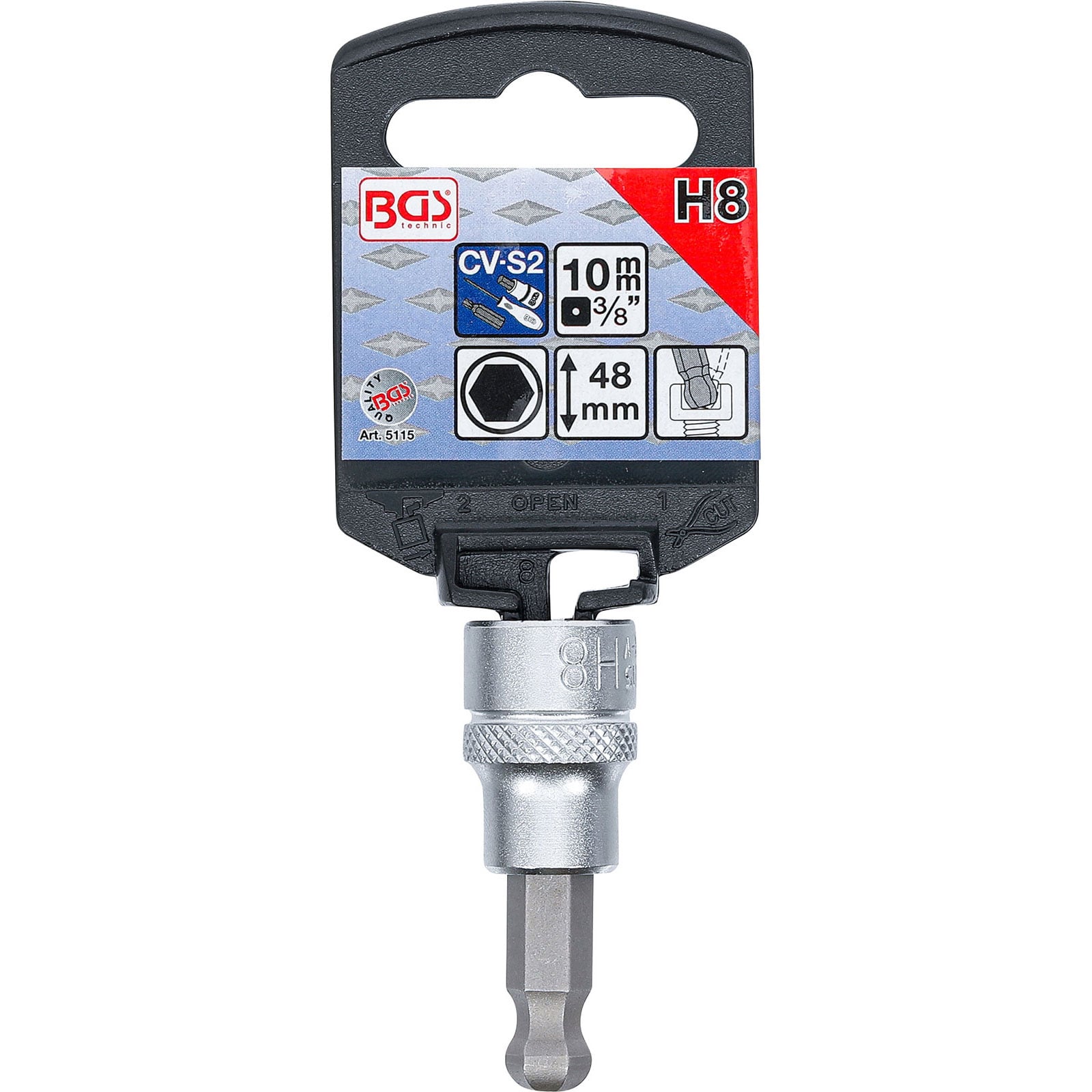 BGS Douille à embouts | 10 mm (3/8