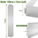 Set 10 Recinti Per Lumache In Metallo 25x100cm, Bordure Per Giardino, Protezione Aiuole Senza Chimici